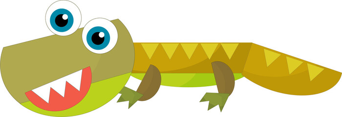 cartoon happy and funny colorful prehistoric dinosaur dino smiling friendly isolated illustration for kids © honeyflavour