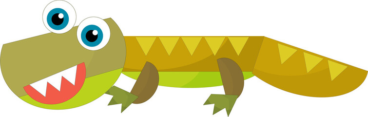 cartoon happy and funny colorful prehistoric dinosaur dino smiling friendly isolated illustration for kids © honeyflavour