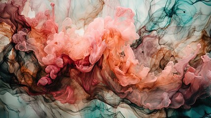Soft pastel pink texture created with Generative AI. Smoke pattern
