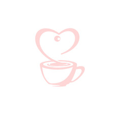 cup of coffee with heart