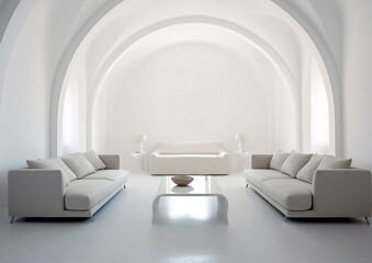 blank wall white  interior mockup living room with sofa and details 
