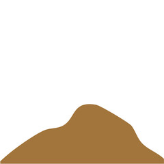 Brown Hills Mountain Lanscape