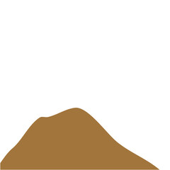 Brown Hills Mountain Lanscape