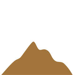 Brown Hills Mountain Lanscape