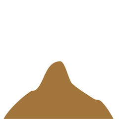 Fototapeta premium Brown Hills Mountain Lanscape