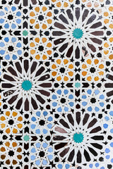 Texture of a mosaic tile surface