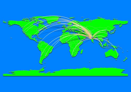 Vibrant Gulbarga, India map - Export concept map for Gulbarga, India on World map. Suitable for export concepts. File is suitable for digital editing and prints of all sizes.