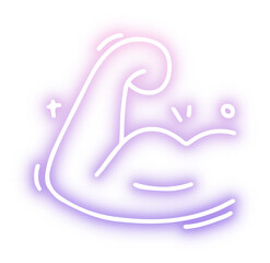 Set of Sport icon neon