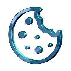 This is a beautifully designed 3D cookie with a beautiful color palette that can be used anywhere