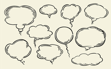 Obraz premium Sticker collection information massage chat, banner frame. Vector illustration
