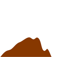 Brown Peak Mountain Illustration