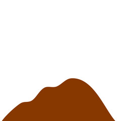 Brown Peak Mountain Illustration