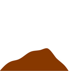 Brown Peak Mountain Illustration