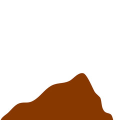 Brown Peak Mountain Illustration