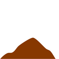Brown Peak Mountain Illustration