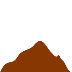 Brown Peak Mountain Illustration