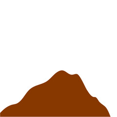Brown Peak Mountain Illustration