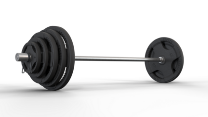 Barbell isolated on transparent background