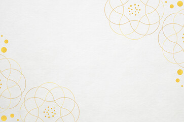Luxury Japanese modern style background with Japanese washi paper texture. Abstract floral patterned washi paper.