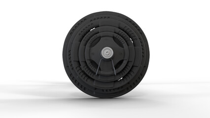 Barbell isolated on transparent background