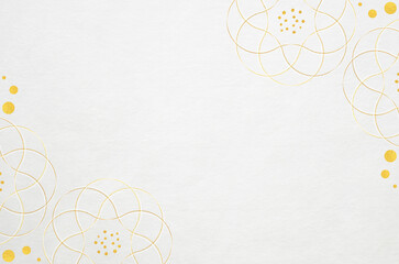 Luxury Japanese modern style background with Japanese washi paper texture. Abstract floral patterned washi paper.
