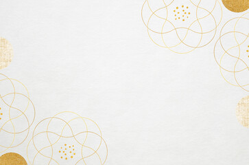 Luxury Japanese modern style background with Japanese washi paper texture. Abstract floral patterned washi paper.