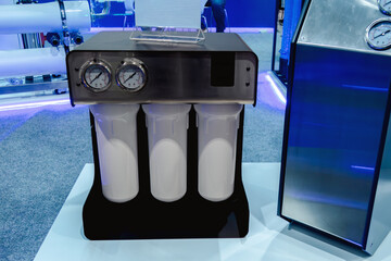Reverse osmosis filter for domestic use and cafes.