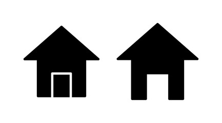 Home icon vector. House vector icon