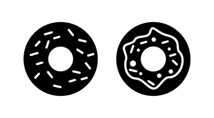 Donut icon vector. doughnut icon. donut logo