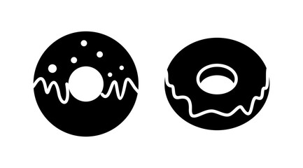 Donut icon vector. doughnut icon. donut logo