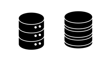 Database icon vector. server icon. storage