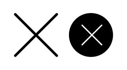 Close vector icon. Delete icon. remove, cancel, exit symbol.