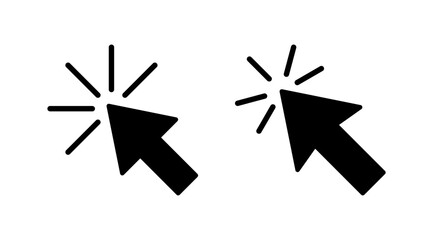 Click icon vector. cursor icon vector. pointer sign