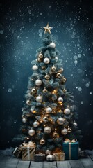 christmas tree and gifts