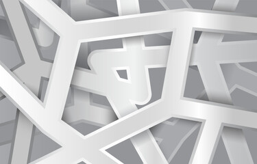 3d White Geometric Background Gradient