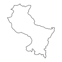 Cuzco map, region in Peru. Vector Illustration.