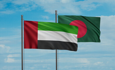Bangladesh and  United Arab Emirates, UAE flag
