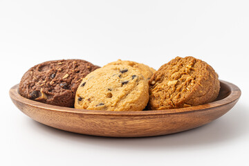 Cookies on a white background