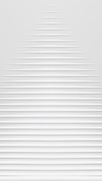 Abstract geometric modern white color background. Futuristic technology design. Abstract parametric interior. Blank opened 3D illustration mock-up. White circular building pale geometric pattern.