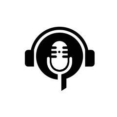 Podcast or Radio Logo design using Microphone