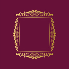 Calligraphic Design Element, decorative vector frame, Decorative swirl