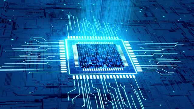 Artificial intelligence ai computing power chip.