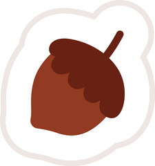 Acorn Fruit Sticker