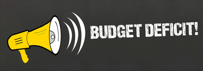 Budget deficit!	 - obrazy, fototapety, plakaty