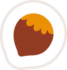 Chestnut Nut Sticker
