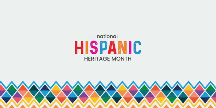 National Hispanic Heritage Month. Happy hispanic heritage day. Hispanic creative concept.