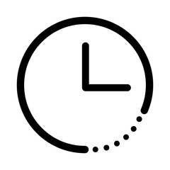 Stylish clock icon. Time icon. Vector.