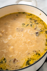 Creamy wild mushroom soup