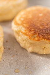 Eggnog pancakes