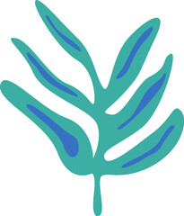 Floral Branch With Leaves